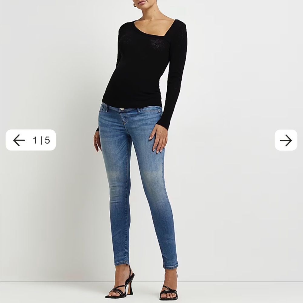 River island maternity skinny jeans US 12/ UK 16